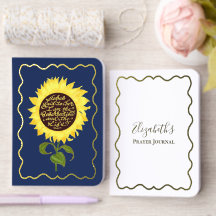Foil Custom Name John Bible Verse Prayer Journals
