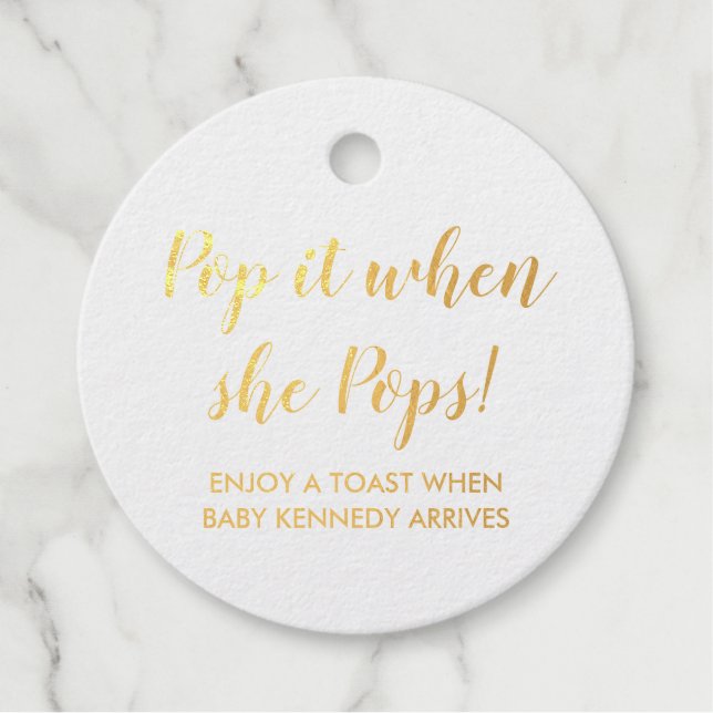 Foil Favor Tag (Front)