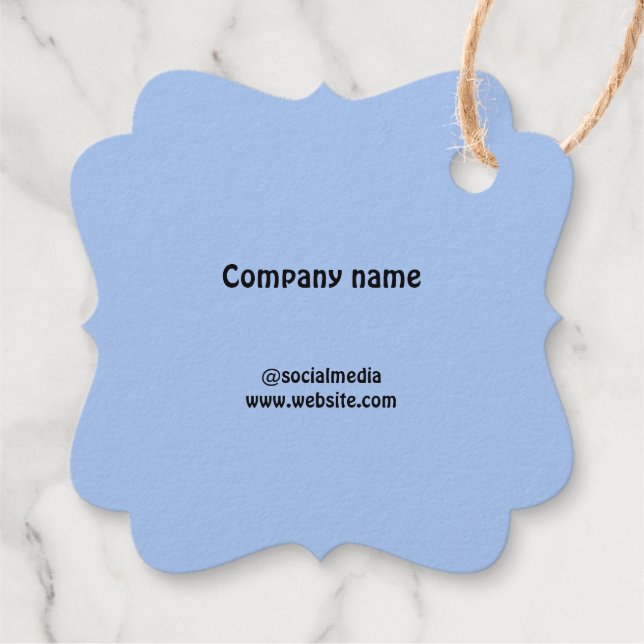 Foil Favor Tag (Back)