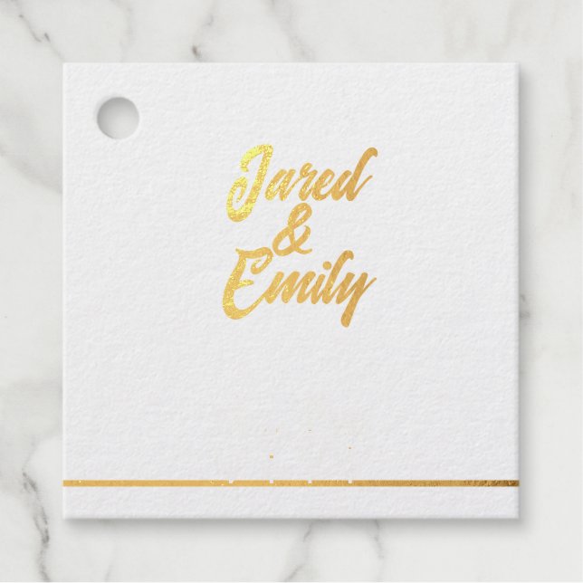 Foil Favor Tag (Front)