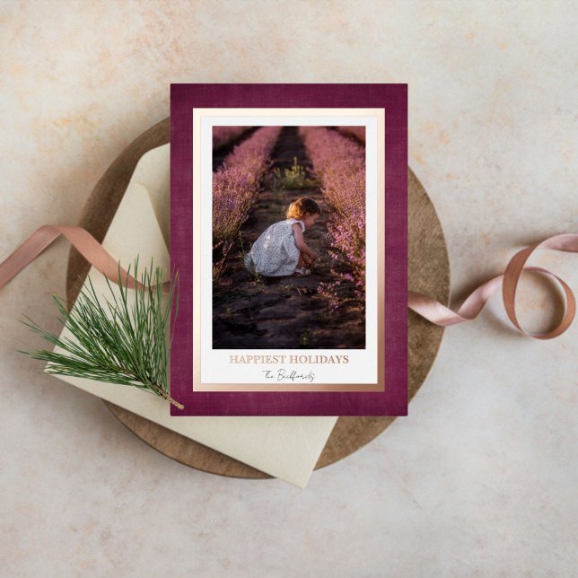 Foil Framed Holiday Photo (Creator Uploaded)