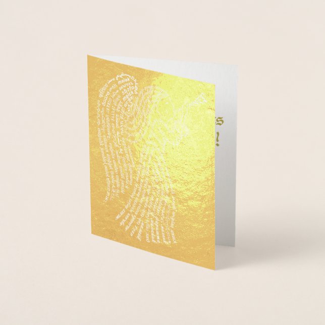 Foil Golden Angel Card (Front)