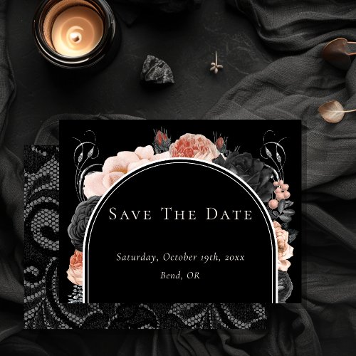 FOIL Gothic Vintage Wedding Save The Date Card