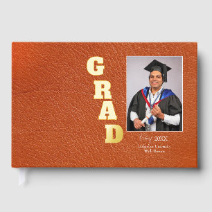 Foil Graduation Guestbook - college or high school