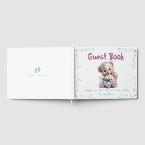 Foil Guestbook Teddy Bear Baby Shower