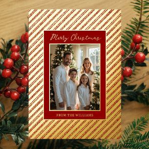 Foil Holiday Editable Christmas Cards Template    