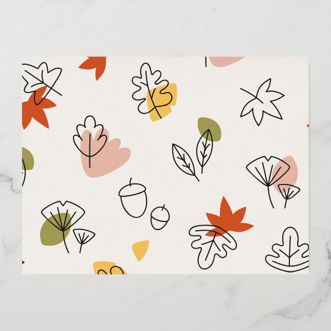 Foil Holiday Post Card (Front)