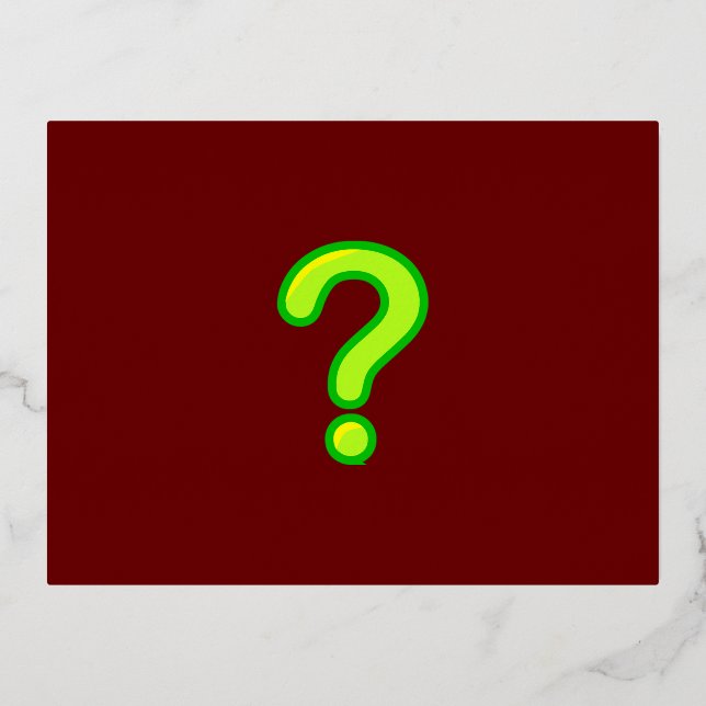 Foil Holiday Post Card (Front)