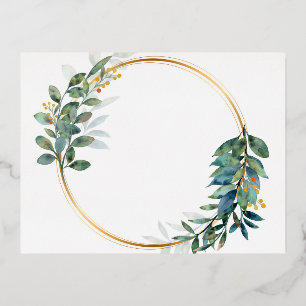 Foil Holiday Post Card