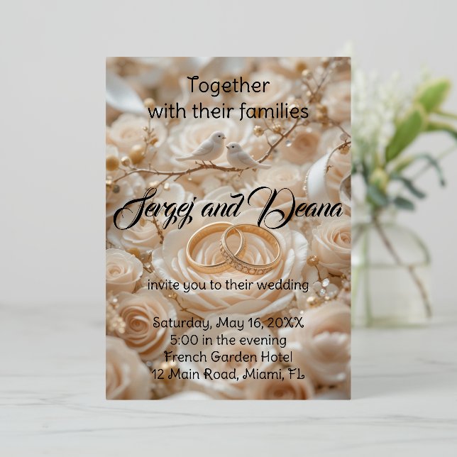 Foil Invitation (Standing Front)