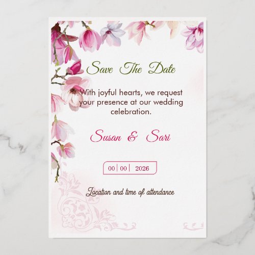 Foil Invitation