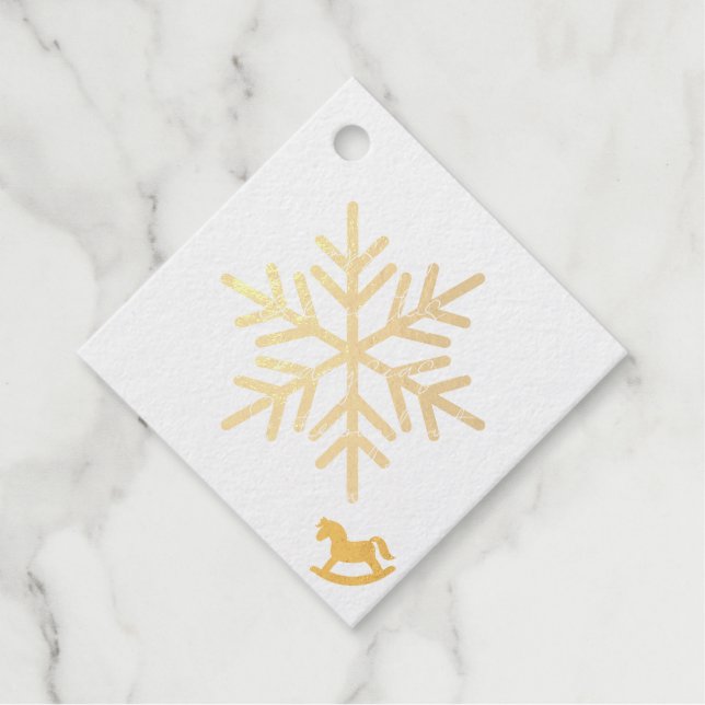 Foil Invitation Foil Favor Tags (Front)