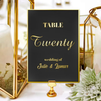 Foil Invitation Table Seating by SharonCullars at Zazzle