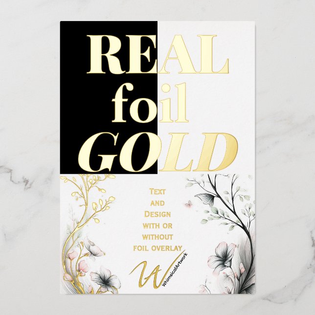 Foil Invitationwa sample Invitation (Front)