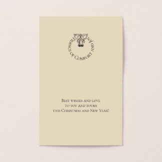 Foil Merry Christmas Snowflake Pattern Card