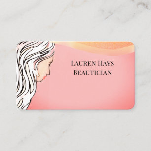 Foil Metal Black Gold Salon Hair Business Cards