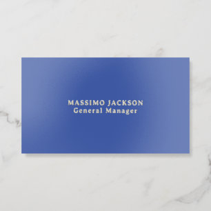 Foil Minimal Modern Professional Business Cards