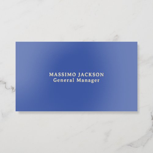 Foil Minimal Modern Professional Business Cards