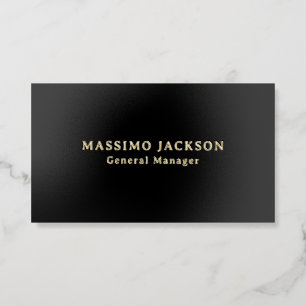 Foil Minimal Modern Professional Business Cards