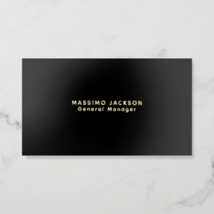 Foil Minimal Modern Professional Business Cards