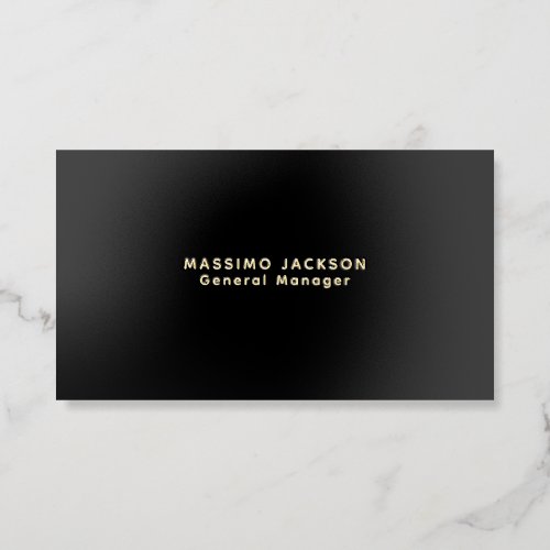 Foil Minimal Modern Professional Business Cards