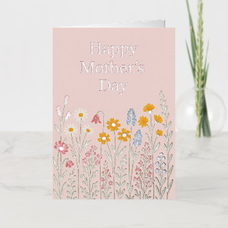 Foil Mother’s Day Greeting Card Mom & Daughter Hug