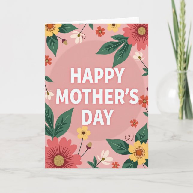 Foil Mothers Day Message Card (Front)