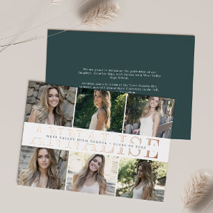 Foil Name   Photo Graduation Announcement