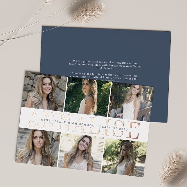 Foil Name | Photo Graduation Announcement (Creator Uploaded)