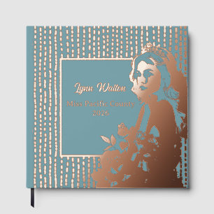 Foil Pageant Crown Photo Scrapbook-CSTM Title Foil Guest Book