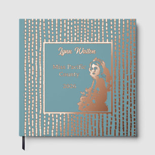 Foil Pageant Crown Photo Scrapbook-CSTM Title Foil Guest Book
