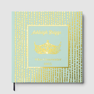 Foil Pageant Crown Photo Scrapbook with front text