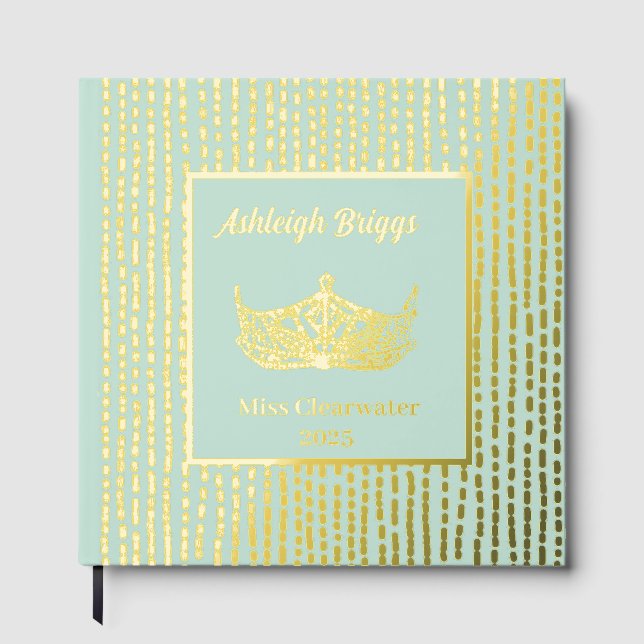 Foil Pageant Crown Photo Scrapbook with front text (Front)