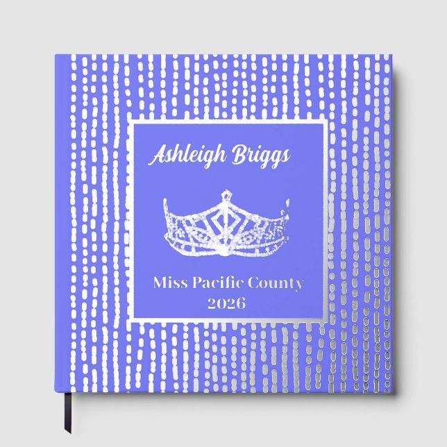 Foil Pageant Crown Photo Scrapbook with front text (Front)