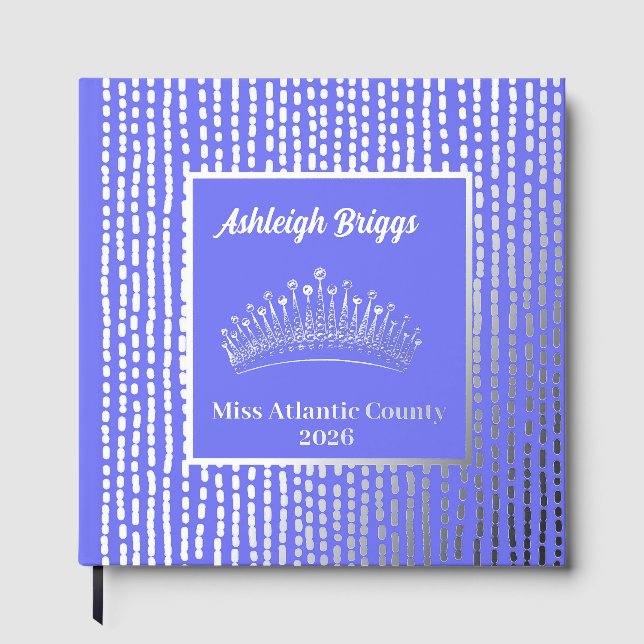 Foil Pageant Crown Photo Scrapbook with front text (Front)
