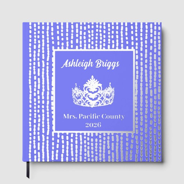 Foil Pageant Crown Photo Scrapbook with front text (Front)