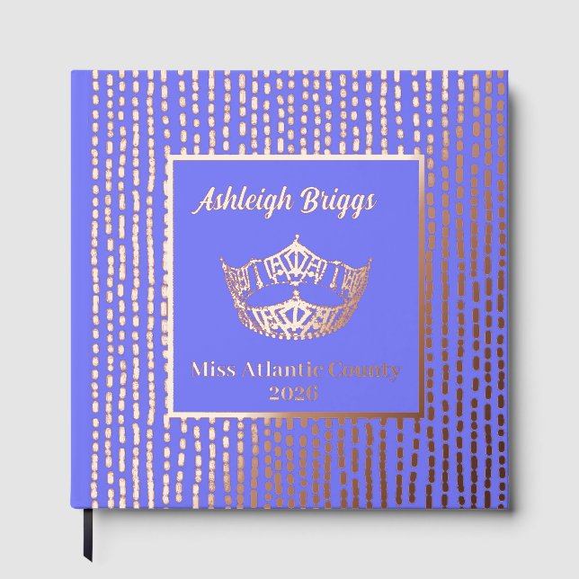 Foil Pageant Crown Photo Scrapbook with front text (Front)