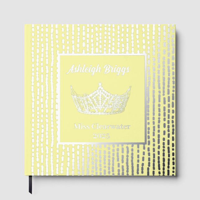 Foil Pageant Crown Photo Scrapbook with front text (Front)