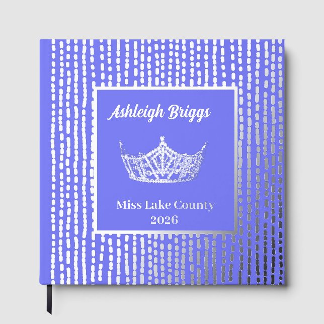 Foil Pageant Crown Photo Scrapbook with front text (Front)