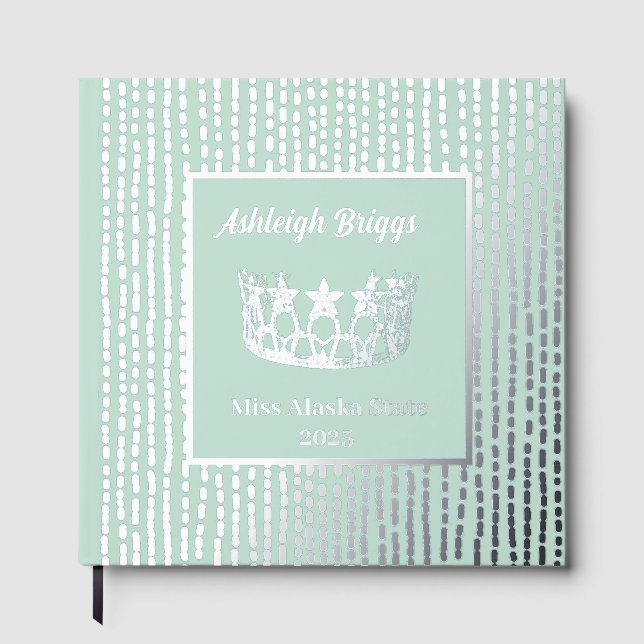 Foil Pageant Star Crown Photo Scrapbook front text (Front)