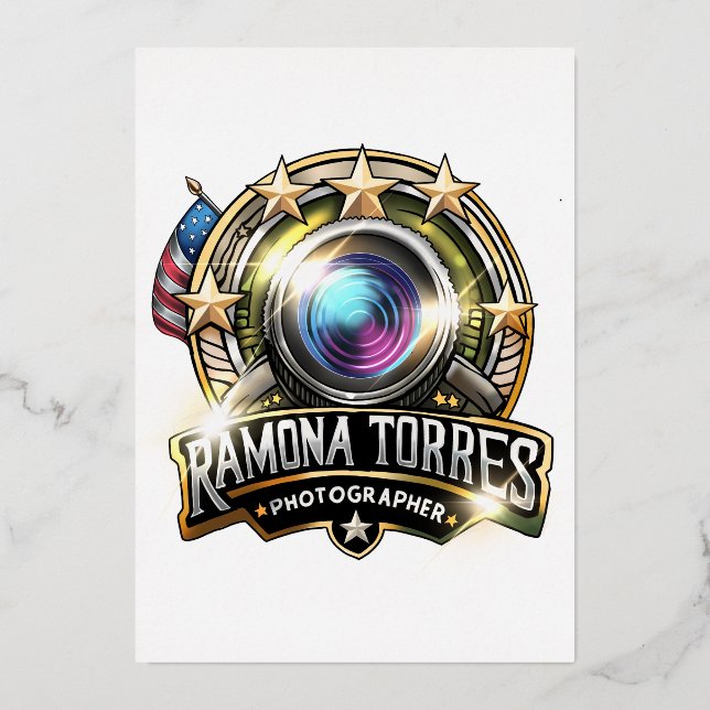 foil paper invitation (Front)