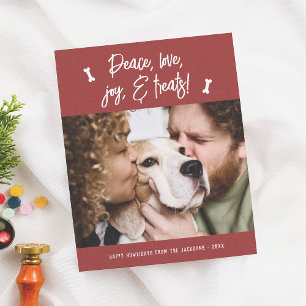 Foil Peace Love Joy Treats Christmas Holiday Photo