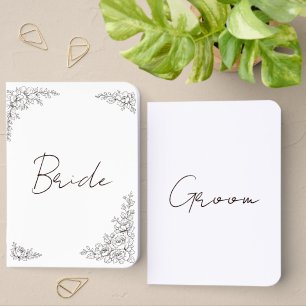 Foil Personalized Wedding Vow Books