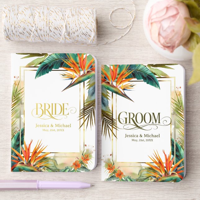 Foil Pocket Notebook Set (Wedding)