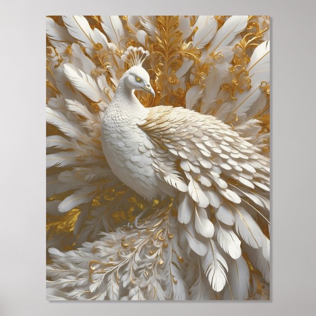 Foil Print, Size: 11" x 14", Foil Color: Gold, Mat Prints (Front)