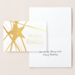 Foil Shining Star Birthday Card
