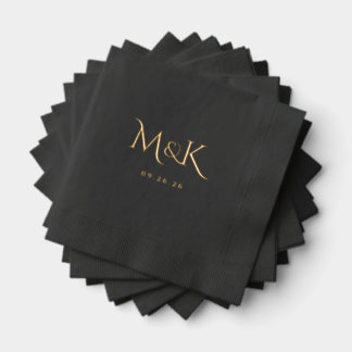 Foil Stamped Napkins