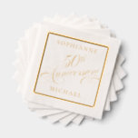 Foil Stamped Napkins