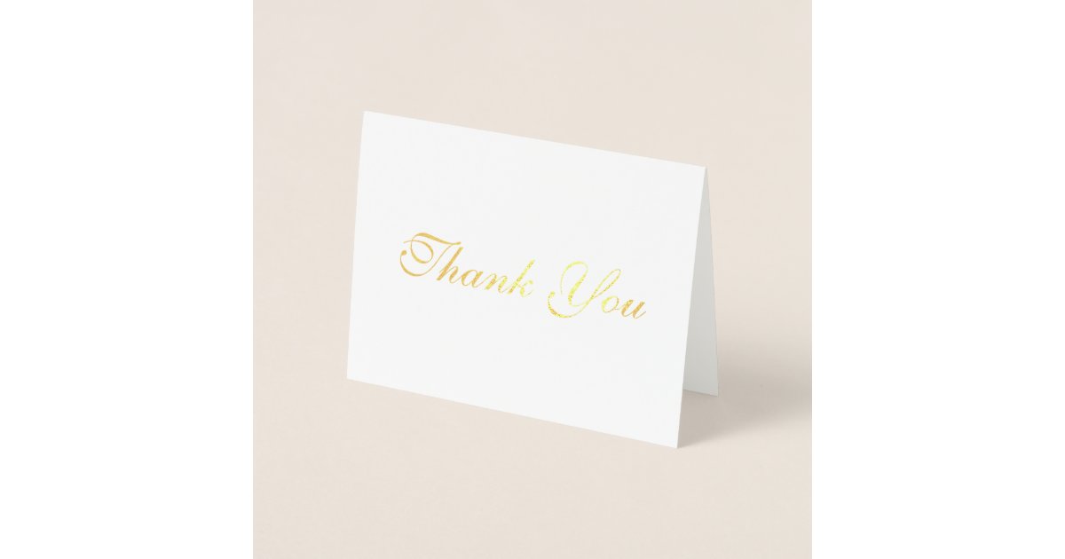 Foil Thank You Cards