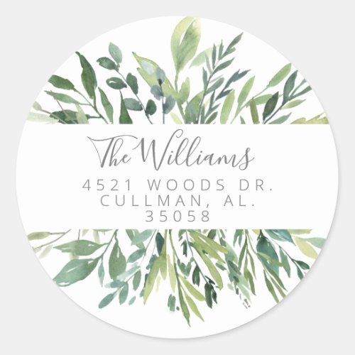 Foilage Return Address Label Seal